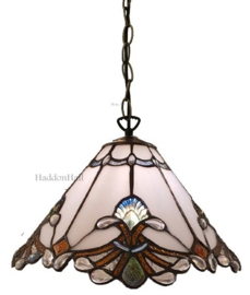 6185 97 * Hanglamp Tiffany Ø31cm  Seashell Cream