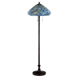 7860 * Vloerlamp H160cm met Tiffany kap Ø50cm Fly Away