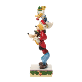 Mickey & Friends "A Holiday Pile Up" H20 cm Jim Shore 6018706 PREORDER