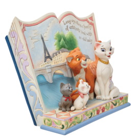 Aristocats Storybook "Long Ago in Paris" H 16cm Jim Shore 6013080 * aanbieding