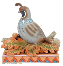 Quail in Leaves "Shades of Fall" H18cm Jim Shore 6016632 , retired