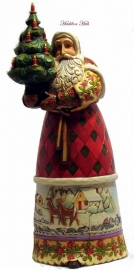 Light of the season Lapland Santa  27 cm Jim Shore Kerstman uit 2009 RETIRED , laatste exemplaren *