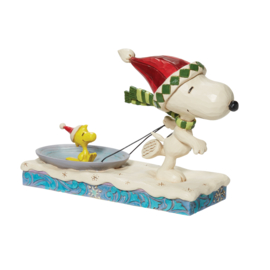 Gliding in to the Holidays  Snoopy & Woodstock *  H 13 cm Jim Shore 6013044 retired peanuts