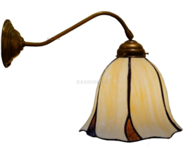 6240 410 * Wandlamp Donkerbrons met Tiffany kap Ø24cm Desert Wave