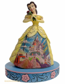 BELLE Castle Dress + BASE COLOR Ø13cm "Enchanted" Jim Shore 4045238  , retired