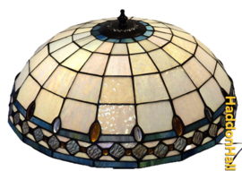 9599 Tafellamp H56cm met Tiffany kap Ø40cm Blue