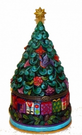 Believe in the magic of Chirstmas  4014473 Kerstman in doos H 16cm Jim Shore uit 2009 retired *