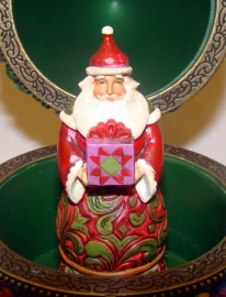 Believe in the magic of Chirstmas  4014473 Kerstman in doos H 16cm Jim Shore uit 2009 retired *