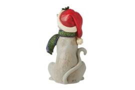 Snowman With Cardinal Nest & Cat Mini - Set van 2 Jim Shore retired *
