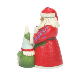 Santa with Gnome Dated 2022 H19,5cm Jim Shore 6011165 retired, superaanbieding *