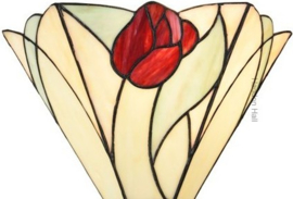 8170 SP01 * Hanglamp - Plafonniere Tiffany 30x25cm Tulp