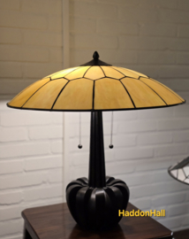 8965 Tafellamp H60cm met Tiffany kap Ø60cm Amber Sky