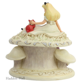 Alice in Wonderland White Woodland H17cm Jim Shore 6005957 retired *