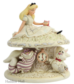 Alice in Wonderland White Woodland H17cm Jim Shore 6005957 retired *