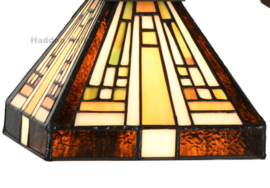 8252 * Vloerlamp Boog Dubbel met 2 Tiffany kappen 18x18cm Ray of Light