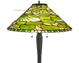 6352 Vloerlamp Zwart H160cm met Tiffany kap Ø51cm Wilderness