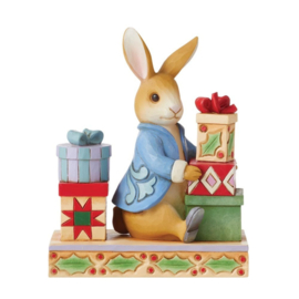 Peter Rabbit with Presents H8cm Jim Shore 6010689  aanbieding