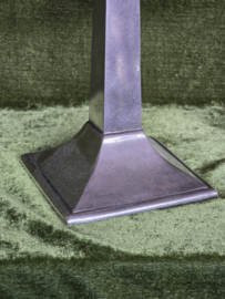 Zilvertin Kandelaar 3-knop H29cm