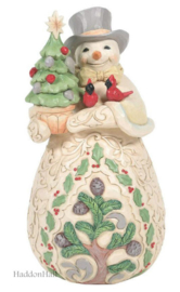 Snowman with Evergreen H20cm Jim Shore 6008362 retired *