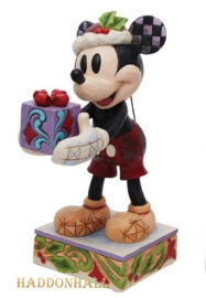 Mickey with Present H15cm Jim Shore 6013060