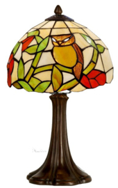 CT217 * Tafellamp Tiffany H41cm Ø26cm Owl