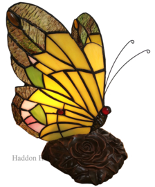 6009 * Tiffany lamp Vlinder H23cm Butterfly