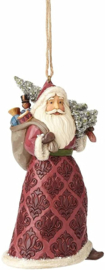 Victorian Santa with Toy Bag & Sled Ornament * H10cm Jim Shore 4058757 Retired
