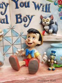 PINOKKIO Storybook  Someday you will be a Real Boy   Jim Shore 4057957  Retired , beperkte voorraad.