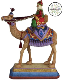 Deluxe Wiseman King Green H45cm Jim Shore 6006707G , gesigneerd .