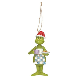 Set van 2 Grinch Hanging Ornament - Dated 2022 & Grinch on Apron - Jim Shore