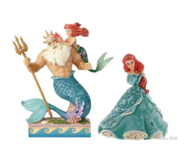 Ariel Treasure Keeper & Triton - Set van 2 Jim Shore beelden 4059730  retired items *