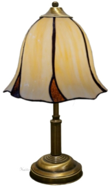 6240 * Tafellamp H38cm met Tiffany kap Ø24cm Desert Wave