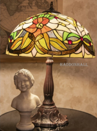 6126 * Tafellamp H58cm met Tiffany kap Ø41cm Parma