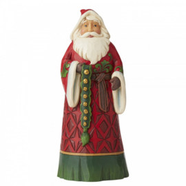 Let Goodwill Ring H19cm Santa with Bells Jim Shore 6006638