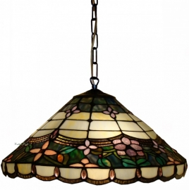 5627 Hanglamp Tiffany Ø46cm Blue Rose  laatste exemplaren