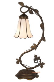 8189 Bureaulamp Tafellamp H53cm met Tiffany kap Ø15cm Liseron Akkewinde