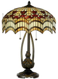 TG67L Tafellamp H60cm met Tiffany kap Ø43cm Vesta