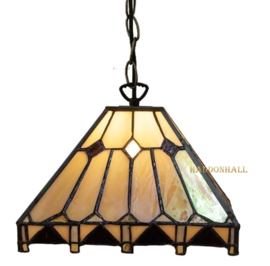 5452 Hanglamp Tiffany 23x23cm Latte