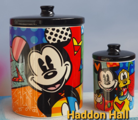 Mickey H24cm & Mickey&Pluto H18cm Cookie Jar Set   Disney by Britto