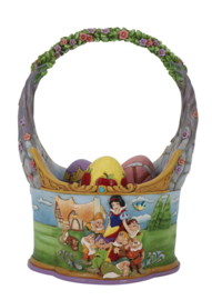 Snow White Easter Basket with 3 Eggs H23,5cm Jim Shore 6010105 Paasmand * retired