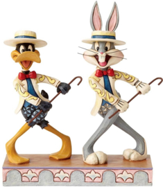 DAFFY & BUGS BUNNY On With The Show  H 18 cm Jim Shore 4055775 *