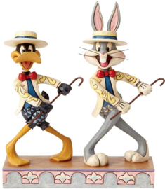 DAFFY & BUGS BUNNY On With The Show  H 18cm Jim Shore 4055775