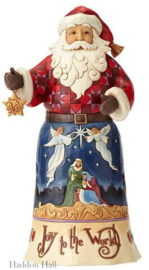 Joy To The World Santa   26 cm Jim Shore kerstman 4058782 uit 2017 RETIRED