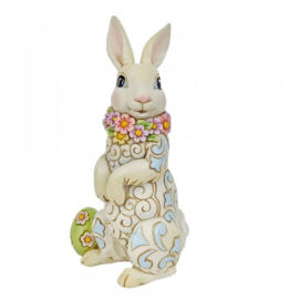 Bunny Wearing Flowers H13cm Jim Shore 6010278 retired * aanbieding