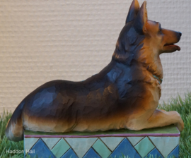 "Kaiser" Duitse Herder H12cm Jim Shore retired , laatste exemplaar