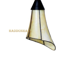 9220 Hanglamp Rozet Ø25cm met 3 Tiffany kappen Ø12cm Calla Yellow