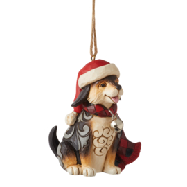 Highland Glen Dog in Scarf Hanging Ornament  H8,5cm Jim Shore 6012875