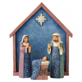 "Blessed Bethlehem" Set van 4 Nativity H15cm Jim Shore 6004247 retired *