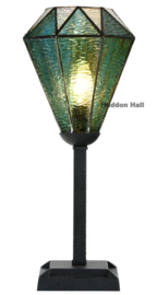8114 *Tafellamp Tiffany Uplight H45cm Ø16cm Arata Green