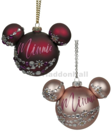 Set van 2 Shining Minnie Kerstballen - Ø6cm -